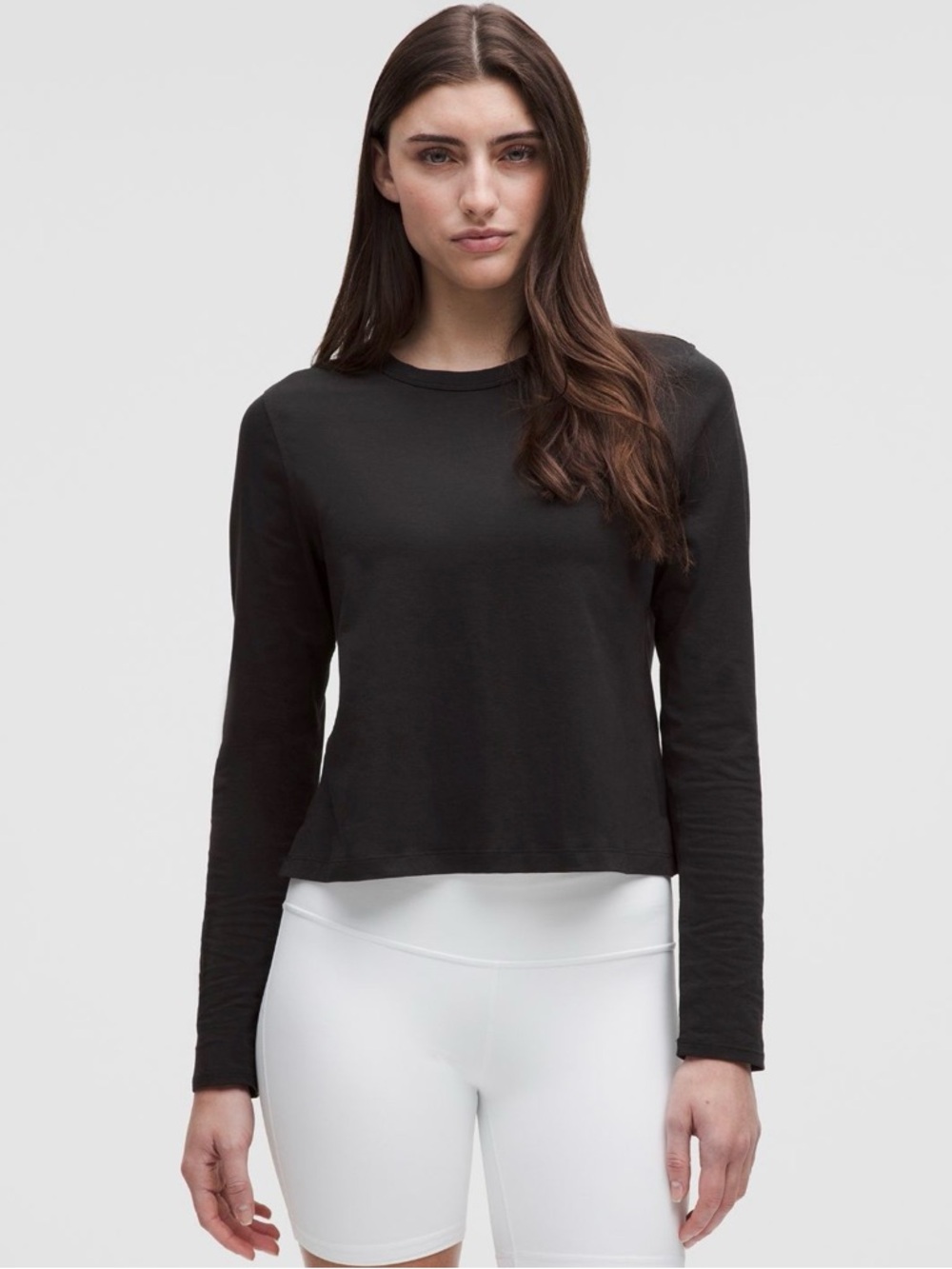 lululemon athletica Black Long Sleeve Crew Tee